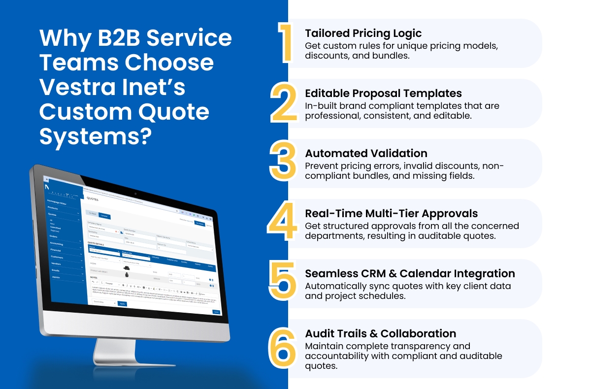 Why Choose Our Custom Quote System Infographic