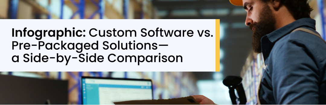 Infographic: Custom Software vs. Pre-Packaged Solutions—A Side-by-Side Comparison