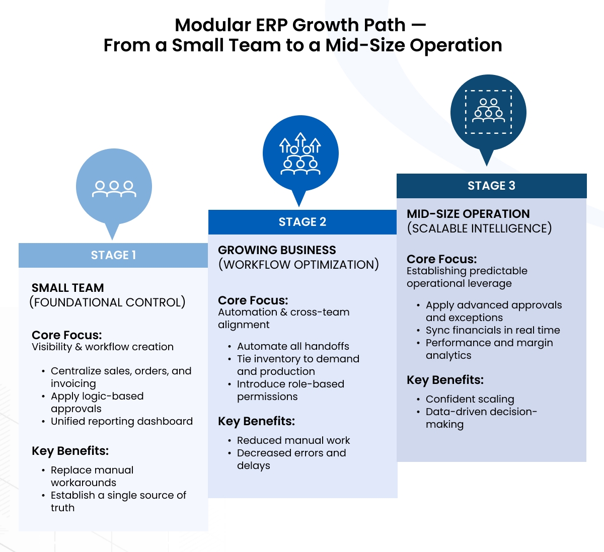 Modular ERP For Sustainable Growth Infographic