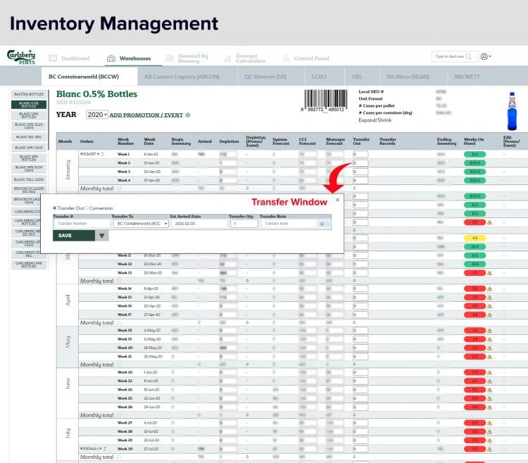 Performance Tracking and Reporting Systems - Supply Chain Control