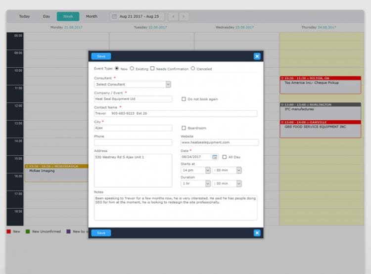 Telemarketer Dashboards for Efficient Business Consulting